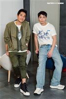 藍正龍、侯彥西三立新聞網專訪。（圖／記者楊澍攝影）