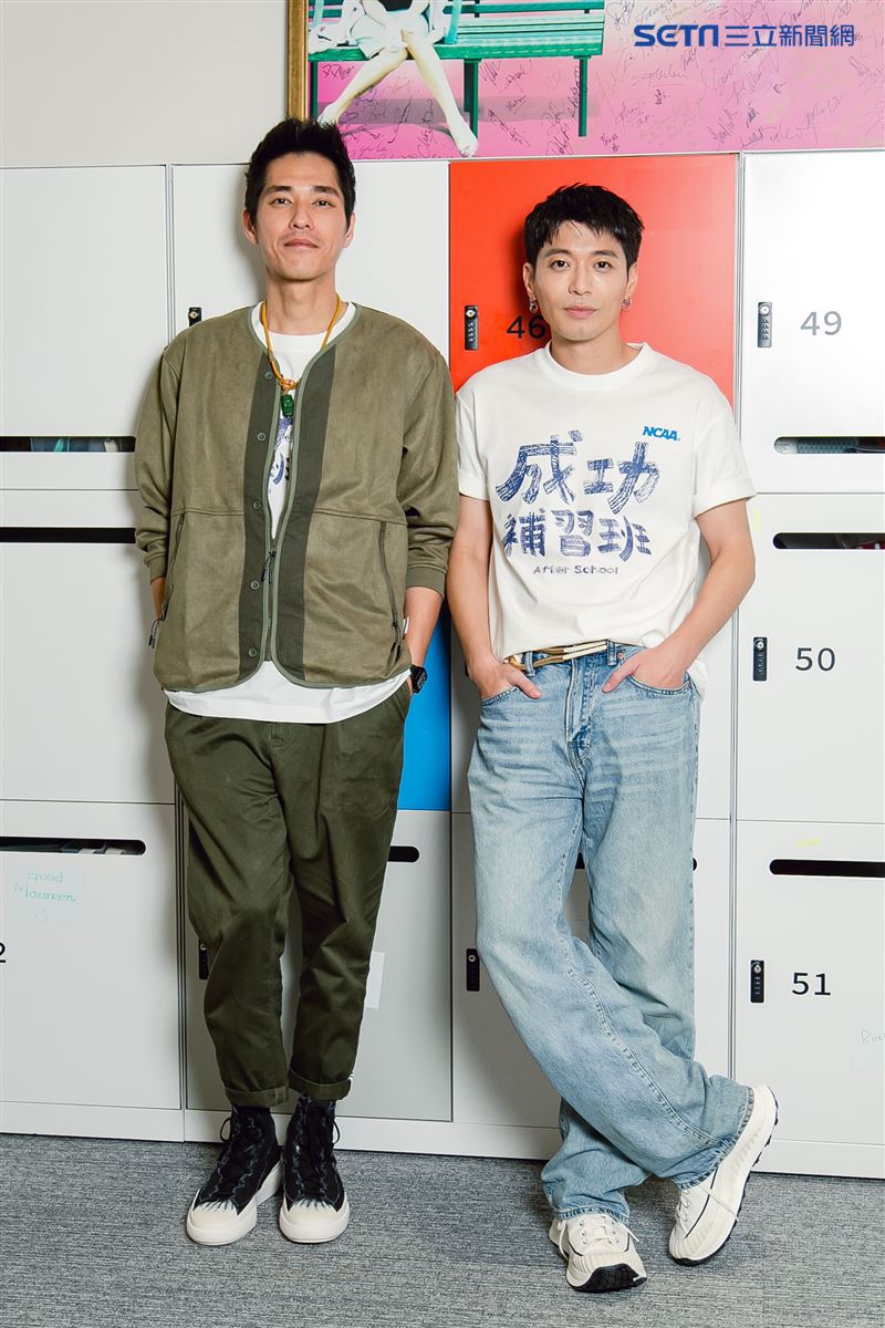 藍正龍、侯彥西三立新聞網專訪。（圖／記者楊澍攝影）