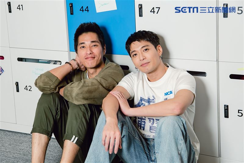 藍正龍、侯彥西三立新聞網專訪。（圖／記者楊澍攝影）