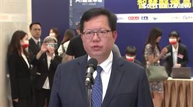 ▲行政院副院長鄭文燦出席「AI共生．超越想像」智慧醫療高峰論壇受訪