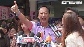 ▲郭台銘賴佩霞到板橋阿明志友會連署站加油打氣（圖／記者陳怡潔攝影）