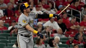 ▲前洋基三壘手唐納森（Josh Donaldson）轉戰釀酒人炸3分砲。（圖／美聯社／達志影像）