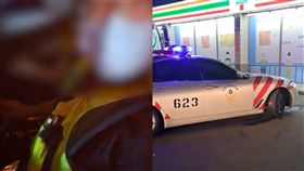 國道警在值勤期間到平面道路購餐。（圖／瀟湘公子授權提供）