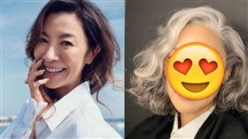 楊紫瓊一頭銀髮演出《威尼斯魅影謀殺案》。（圖／翻攝臉書）