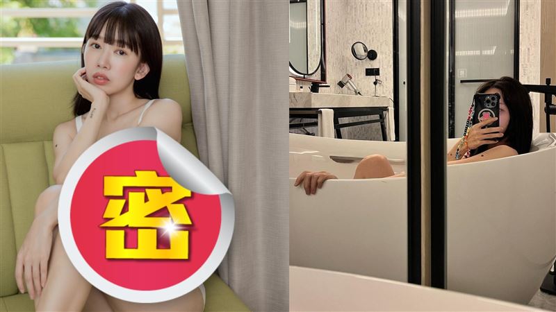 啦啦隊女神裸泡湯跪到「大腿狂抖」網搶看