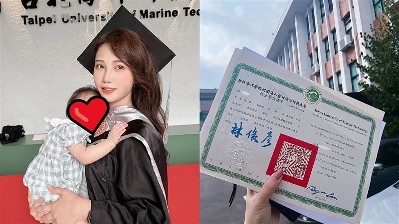 咪妃花2年拿碩士學位「邊顧寶寶拚論文」