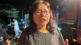 屏東縣消防局長許美雪　22日晚間受訪（圖／翻攝畫面）