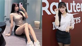 菲菲化身女學生，並搭配白絲襪好身材嶄露無遺。（圖／翻攝自aviva_1028 IG）