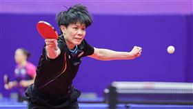 ▲鄭怡靜22日吞止痛藥後帶傷上陣，率領台灣女團以分組第2挺進16強。（圖／中央社）