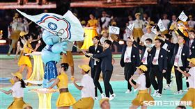 ▲杭州亞運開幕式，台灣隊進場。（圖／記者劉彥池攝影）