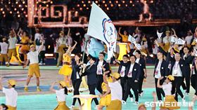 ▲杭州亞運開幕式，台灣隊進場。（圖／記者劉彥池攝影）