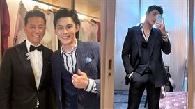 陳奕在徐乃麟（左）的兒子婚宴中擔任珠寶贊助商兼「最帥保鑣」。（圖／翻攝自陳奕 IG）