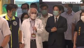 ▲副總統賴清德抵達屏東榮民總醫院