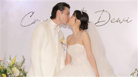 簡廷芮今補辦婚禮。（圖／記者楊澍攝影）