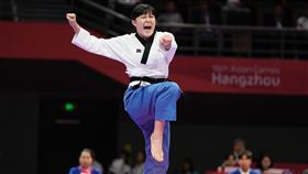 女子個人品勢好手陳歆雅不敵韓國好手奪銅，但仍為台灣進帳本屆第一面獎牌。（圖／中華奧會提供）