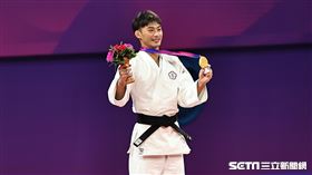 ▲「柔道男神」楊勇緯拿下男子柔道60公斤級金牌。（圖／記者劉彥池攝影）