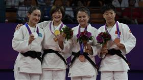 ▲角田夏實在女子柔道48公斤級奪下日本杭州亞運首金。（圖／美聯社／達志影像）