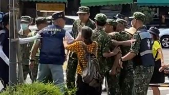 湖口營區湧11萬人動線亂！軍警互嗆混蛋