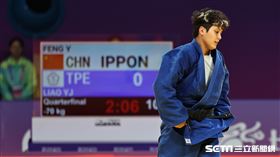 ▲杭州亞運，廖宇蓉在女子柔道70公斤級8強賽遭淘汰，但仍有復活賽機會。（圖／記者劉彥池）