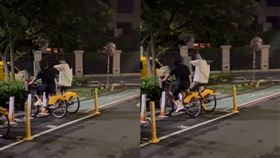 空踩YouBike（圖／翻攝自Dcard）