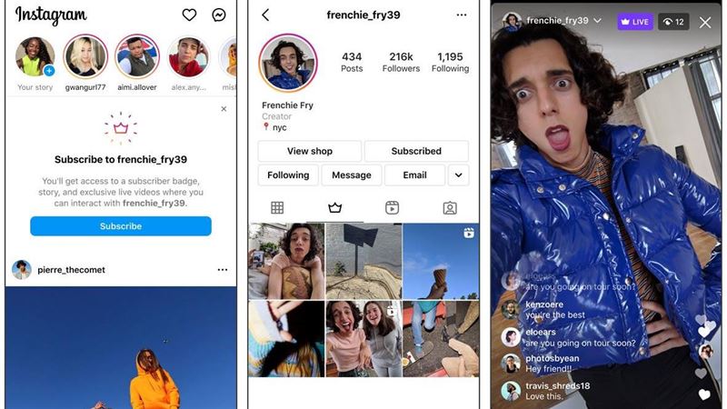 Instagram為台灣創作者啟用訂閱功能