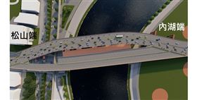 民權大橋改建施工，9月29日起改道通行。（圖／北市府新工處提供）