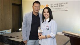 蔡詩萍(左)與多年老友曾寶儀搶先合照。（圖／台北市電影委員會提供）