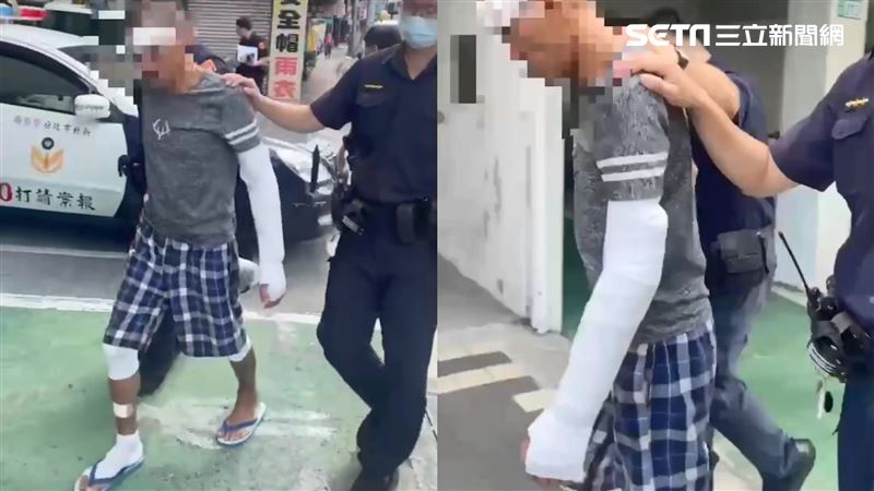 闖空門被壯男打成豬頭　竊嫌狼狽進警局