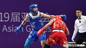 ▲杭州亞運武術，張煥宜散打項目奪下銅牌。（圖／記者劉彥池攝影）