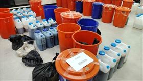 半成品,安非他命,麻黃鹼,感冒藥,鐵皮屋,濕地,毒品,高雄市警局（圖／翻攝畫面）