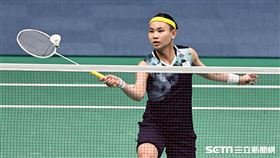 ▲杭州亞運羽球團體賽，戴資穎出賽第一點單打。（圖／記者劉彥池攝影）