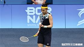 ▲杭州亞運羽球團體賽，戴資穎出賽第一點單打。（圖／記者劉彥池攝影）