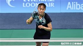 ▲杭州亞運羽球團體賽，許玟琪出賽第三點單打。（圖／記者劉彥池攝影）