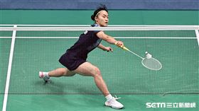 ▲杭州亞運羽球團體賽，許玟琪出賽第三點單打。（圖／記者劉彥池攝影）