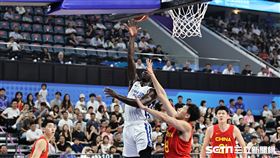 ▲杭州亞運男籃台灣中國對決，阿巴西攻下16分5助攻。（圖／記者劉彥池攝影）