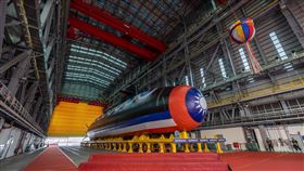 國造潛艦「海鯤號」下水（圖／總統府提供）