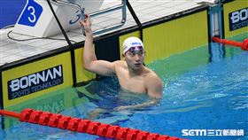 ▲杭州亞運游泳，王冠閎在200公尺蝶式摘下銀牌。（圖／記者劉彥池攝影）