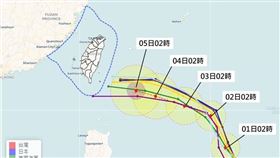 小犬颱風 翻攝自彭啟明