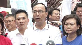 ▲朱立倫、侯友宜出席「侯友宜、陳以信聯合競選總部」成立大會