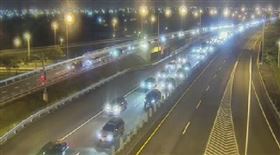 宜蘭-頭城路段整條發亮（圖／翻攝自高公局）