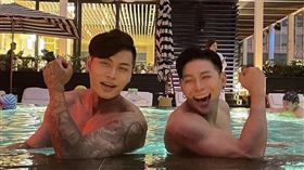 「Crazy Man 瘋男」成員Nick（右）及晨灰（左）。（瘋男晨灰提供）