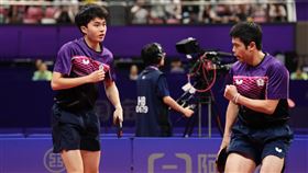 ▲杭州亞運，桌球好手林昀儒、莊智淵。（圖／中華奧會提供）