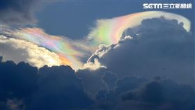 南投信義出現七彩雲。（圖／民眾提供）