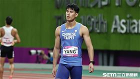 ▲杭州亞運田徑，「台灣最速男」楊俊瀚200公尺半決賽跑出分組第3晉級決賽。（圖／記者劉彥池攝影）