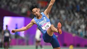▲杭州亞運跳遠，林昱堂跳不過8公尺，拿下第5。（圖／中華奧會提供）
