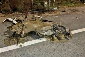 雲林無照男撞飛騎士摔落田慘死　還打妄語（圖／翻攝畫面）