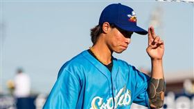  ▲對韓國先發投手林昱珉是響尾蛇農場排名第4的潛力新秀。（圖／翻攝自Amarillo Sod Poodles官方推特）