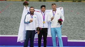 ▲杭州亞運，台灣輕艇好手賴冠傑奪得金牌。（圖／中華奧會提供）