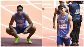 ▲杭州亞運田徑，陳傑、彭名揚在400公尺跨欄預賽出賽。（圖／中華奧會提供）
