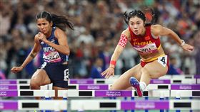 中國跨欄女將吳艷妮開賽偷跑還誣賴身旁的印度女將。（圖／大會提供）